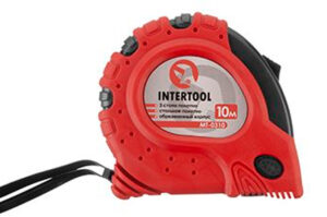 Рулетка Intertool - 10 м х 25 мм супер-магніт (MT-0310)