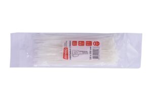 Хомут пластиковий Apro - 3,6 x 250 мм білий (100 шт.) (CT-W36250)