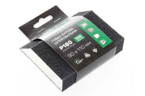 Губка шліфувальна Apro - 110 x 90 x 25 мм x P180 трапеція (828111)