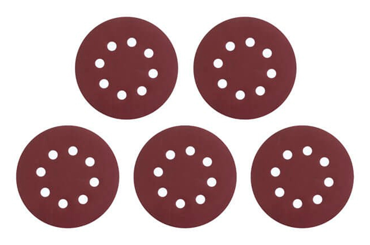 Круг шліфувальний на липучці Intertool - 125мм × Р400 з отворами (5шт) (BT-0593)