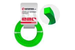 Ліска для тримера Intertool - 3,0мм x 15м квадрат (DT-2315)