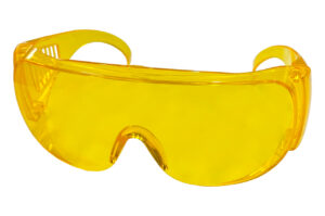 Окуляри захисні пластикові жовті (м-х-129)